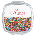 Sprinkles Personalised Compact Mirror