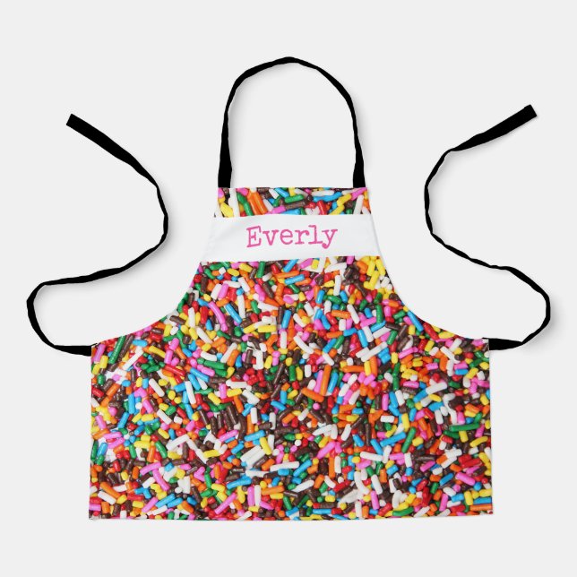 Sprinkles with Name Apron (Front)
