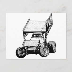 Sprint Car 1 Postcard