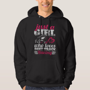 Sprint Car Lover Just A Girl Who Loves Dirt Track Hoodie