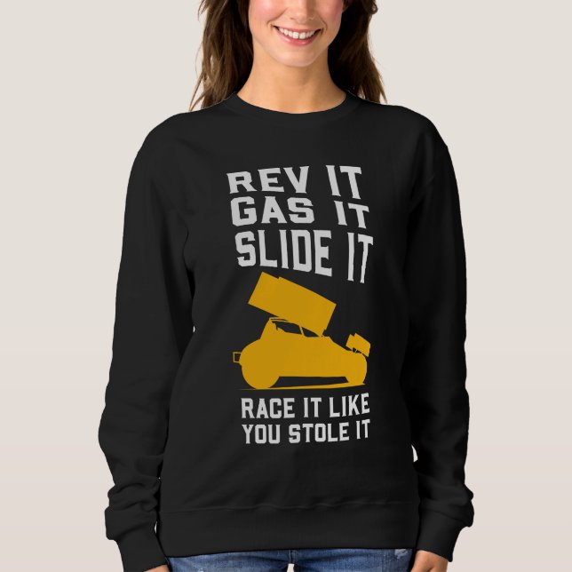 Sprint Car Racing Gag Sweatshirt (Front)