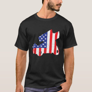 Sprint Car Racing Usa Flag American Inside Me Dirt T-Shirt