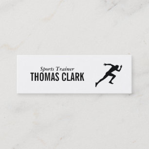 Sprinter   Sports Trainer Mini Business Card