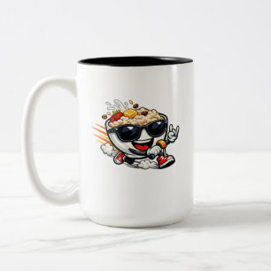 Sprinting Porridge Two-Tone Coffee Mug