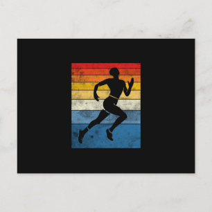 Sprinting Retro Design for a Sprinter Postcard