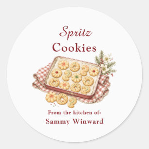 Spritz Cookie Gift Label