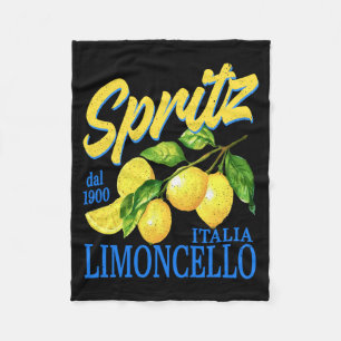 Spritz Limoncello Dal 1900 Italia Vintage Lemon Fleece Blanket