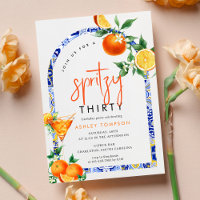 Spritz Mediterranean Boho Arch Thirty Birthday