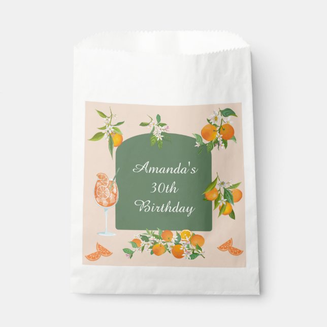 Spritz Summer Birthday Favour Bag (Front)