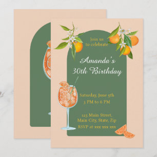 Spritz Summer Birthday Invitation