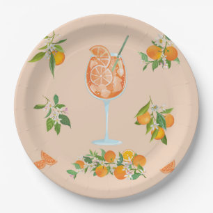 Spritz Summer Birthday Paper Plate