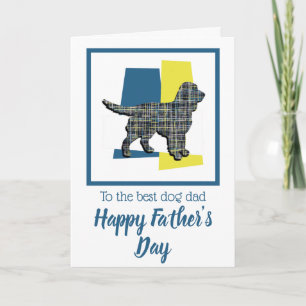 Sprocker Spaniel Dog TriColour Father’s Day Card
