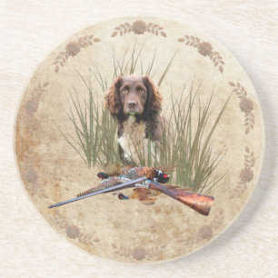 Sprocker Spaniel Tapestry Poster Triptych Acrylic Coaster