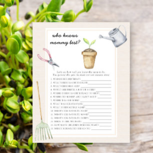 sprout baby shower - Who knows mummy best