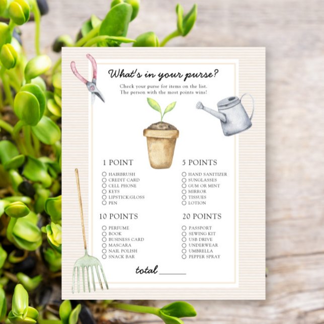 Sprout - What's in your purse baby shower game (Creator Uploaded)