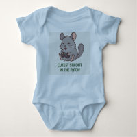 Sprouting Cuddles – Cosy Chinchilla Baby bodysuit