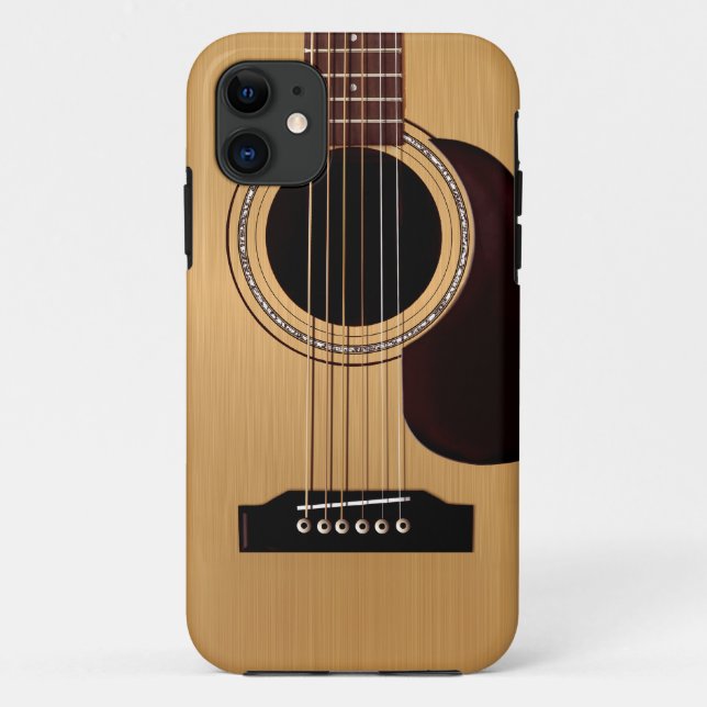 Spruce Top Acoustic Guitar Case-Mate iPhone Case (Back)