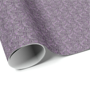 Spruce Tree In Purple Nature Pattern   Wrapping Paper