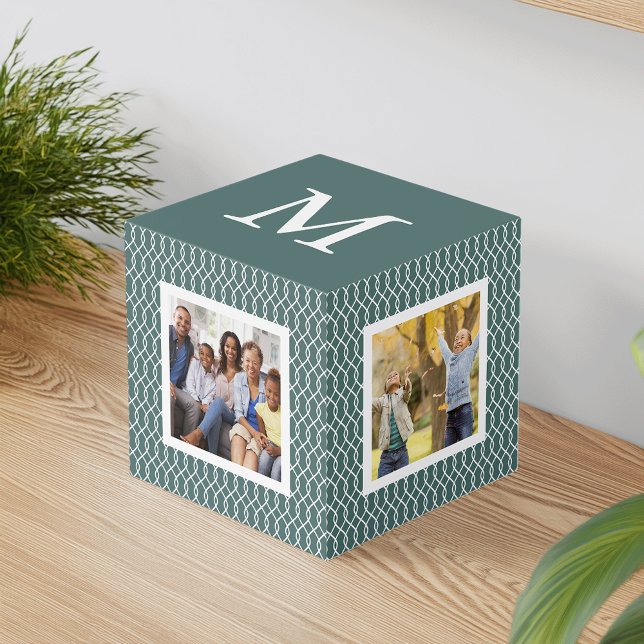 Spruce Trellis | Holiday Monogram Family Cube (Creator Uploaded)