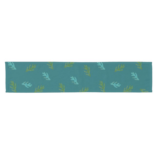Spruce Twigs - Scent of a Green Forest  Short Table Runner (Horizontal)