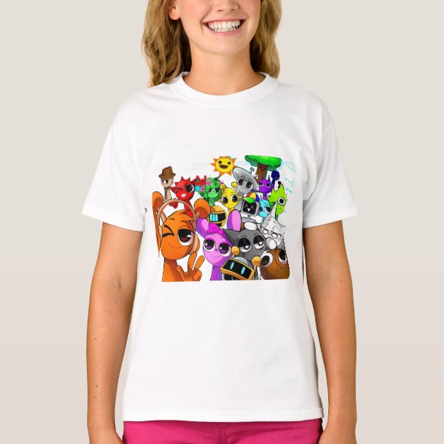 Sprunki Fun with Simon Oren Pinki T-Shirt (Front)