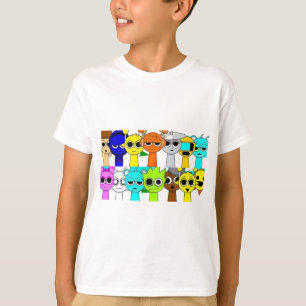 Sprunki Group!   Simon Oren Funbot Pinki Wenda  T-Shirt