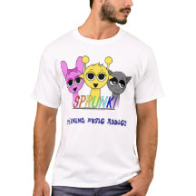 Sprunki Warning: Music Addict Bold Fun Graphic Des