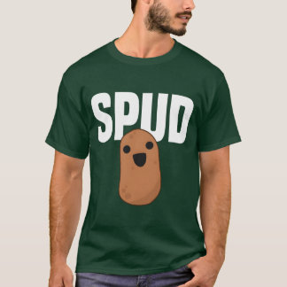 Spud Kawaii Potato Funny Food Humor Veganee T-Shirt