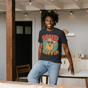 Spud Muffin – Funny Potato Food Pun  Tri-Blend Shirt