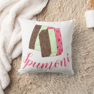 Spumoni Italian Gelato Ice Cream Dessert Spumone Cushion