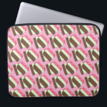 Spumoni Italian Gelato Ice Cream Dessert Spumone Laptop Sleeve<br><div class="desc">Illustration features a delicious Italian spumoni gelato dessert, with layers of cherry, mint, and chocolate ice cream, and bits of cherries, fruits and nuts. Ideal for your favourite ice cream aficionado, spumone fan, or lover of Italian food classics! This Italian food design is also available on other products. Lots of...</div>
