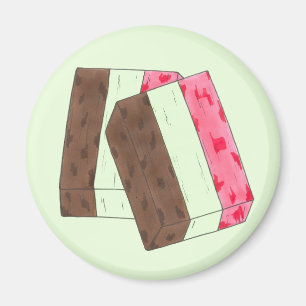 Spumoni Italian Gelato Ice Cream Dessert Spumone Magnet