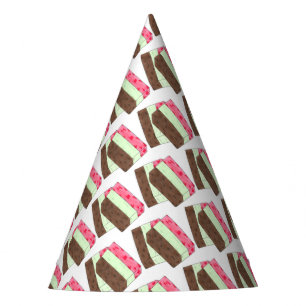 Spumoni Italian Gelato Ice Cream Dessert Spumone Party Hat
