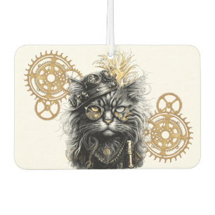 Spunky Paws The Funky Steampunk Cat Car Air Freshener