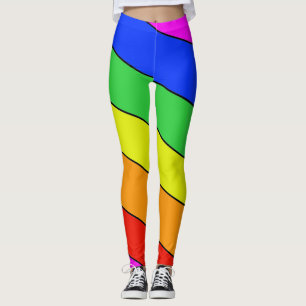 Spunky Rainbow Stripes for FUN Leggings