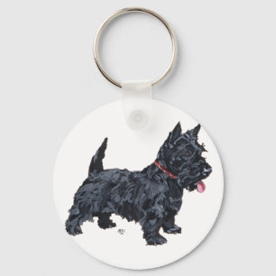 Spunky Scottie Dog Key Ring
