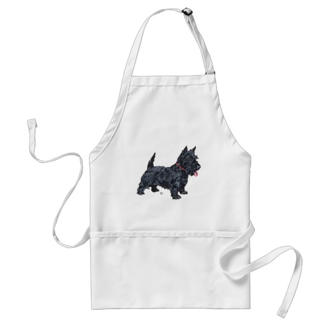 Spunky Scottie Dog Standard Apron (Front)