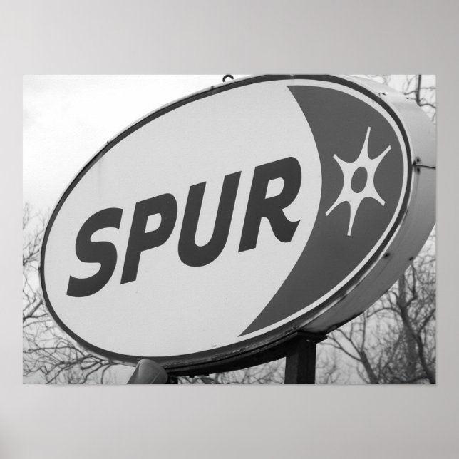 Spur Gas Station Poster (Front)