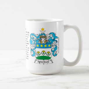 Spurlock, the Origin, the Meaning and the Crest Coffee Mug