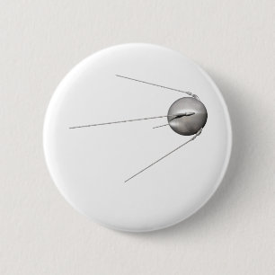 sputnik 1 6 cm round badge