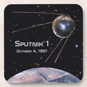 Sputnik 1 Earth Satellite Coaster