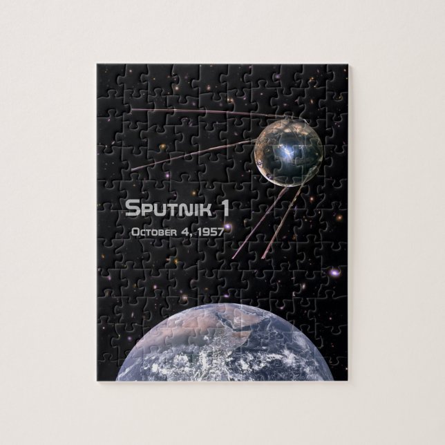 Sputnik 1 Earth Satellite Jigsaw Puzzle (Vertical)
