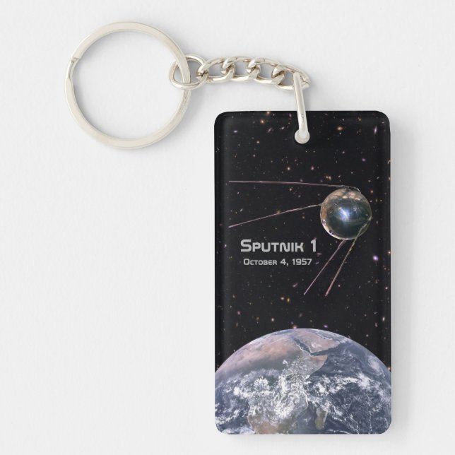 Sputnik 1 Earth Satellite Key Ring (Front)