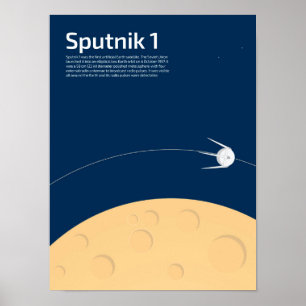Sputnik 1 Poster for Kids