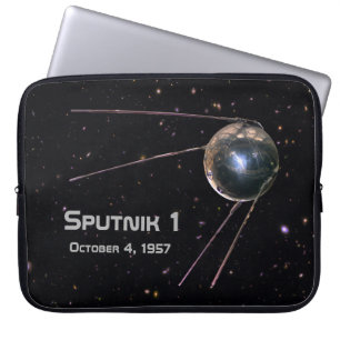 Sputnik 1 Satellite Laptop Sleeve