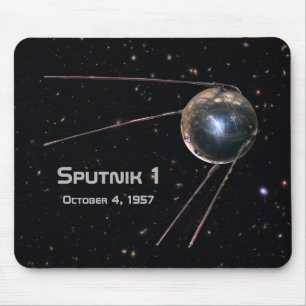 Sputnik 1 Satellite Mouse Pad