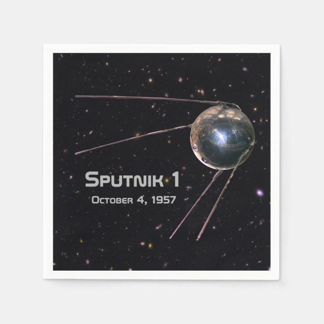 Sputnik 1 Satellite Napkin (Front)