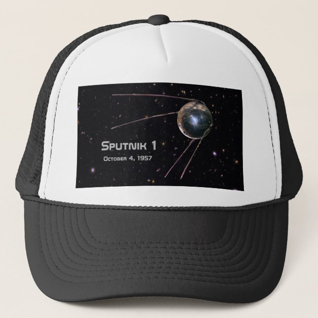 Sputnik 1 Satellite Trucker Hat (Front)