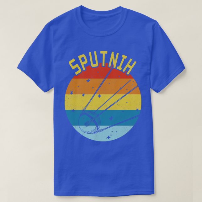Sputnik Retro UDSSR T-Shirt (Design Front)