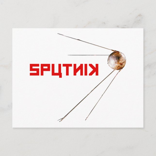 SPUTNIK - space/russian/soviet union/technology Postcard (Front)